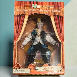 NIB NSYNC Justin Timberlake On Tour 2000 Collector’s Edition marionette NWT new